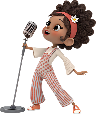 3D character looking like a star